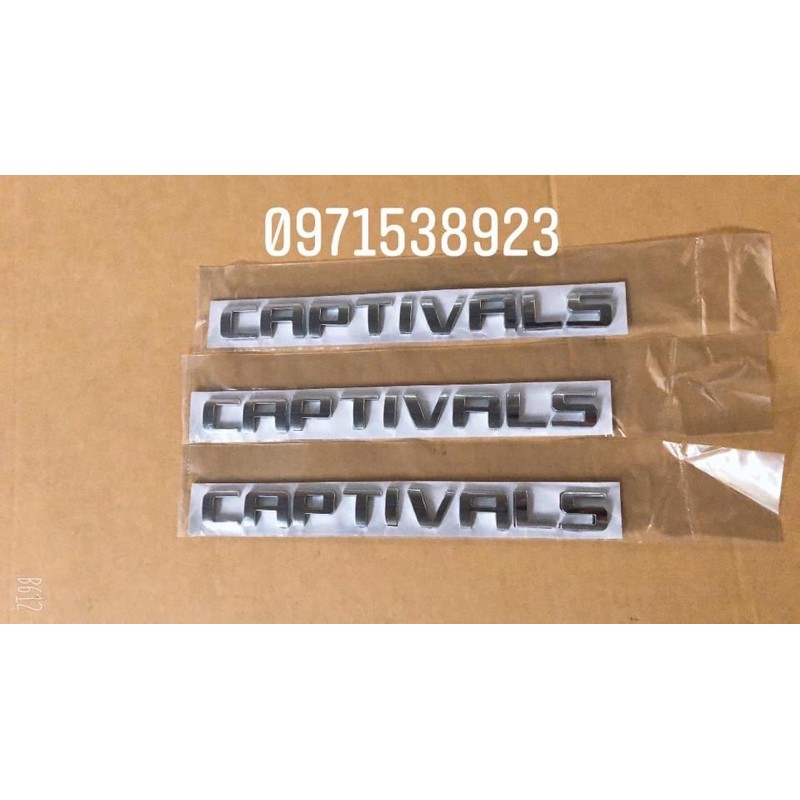 Logo chữ nổi dán đuôi xe chevrolet captiva ls giá rẻ