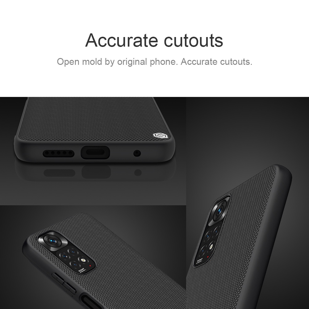 Ốp điện thoại NILLKIN sợi nylon nhẹ chống trượt chống sốc dành cho Xiaomi Redmi Note 11 Global 4G
