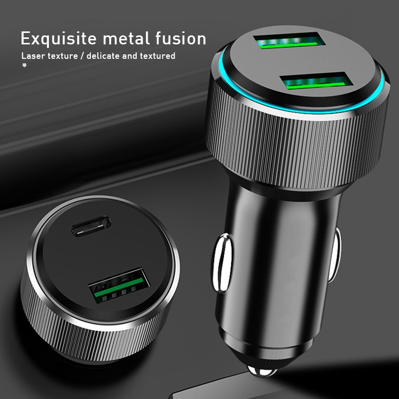 Tẩu sạc nhanh xe hơi SEAMETAL USB PD 12-24V 95W 6000mA dành cho điện thoại