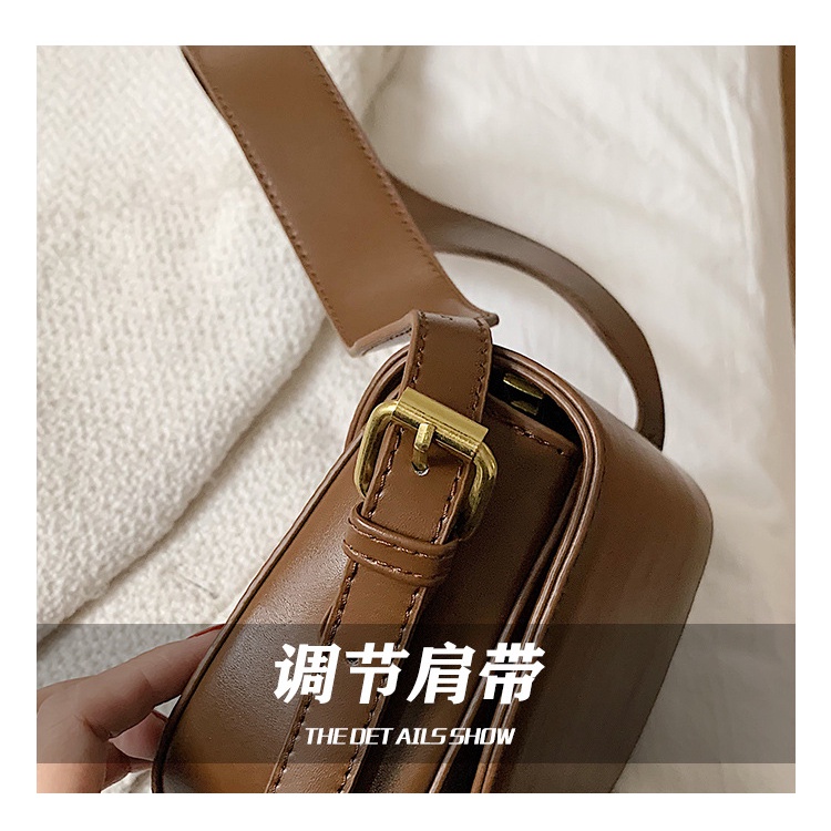 ( SẴN) Túi Da Bán Tròn Túi Xách Nữ Có Thể Điều Chỉnh Dây Túi Phong Cách Đơn Giản Tiện Lợi Dễ Sử Dụng B029