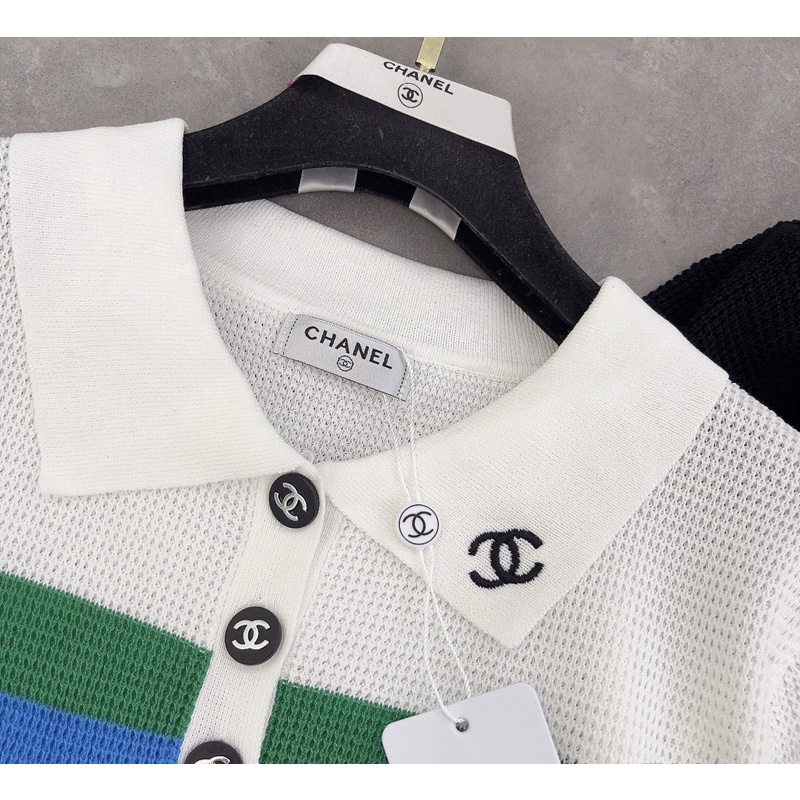 Áo len mongtoghi polo pha kẻ siêu xinh