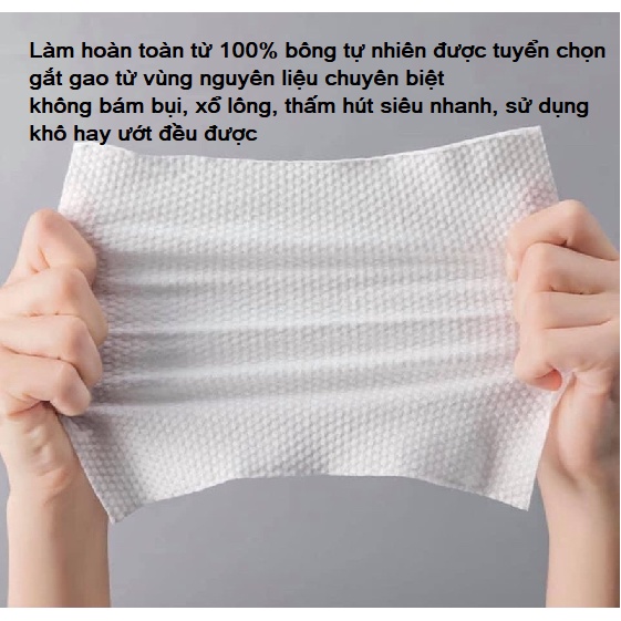 Cuộn Khăn lau mặt khô, tẩy trang t úi trái đào tiện lợi dùng 1 lần bằng cotton tự nhiên GD520-khandao