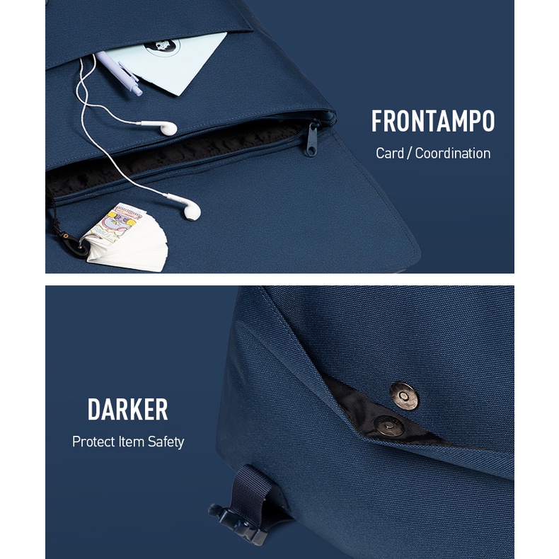 MAH OLI Ba lô máy tính xách tay chống nước bằng da Cambridge