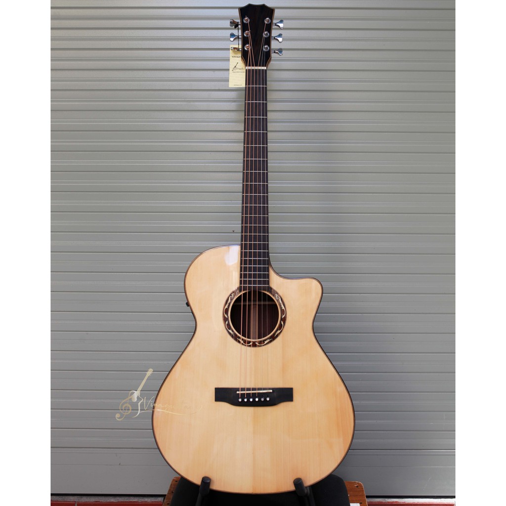 [ EQ Fishman ] Đàn guitar acoustic Nhẫn VG-NC + EQ Fishman chính hãng  Nhẫn guitar  Guitar nhẫn cẩm ấn