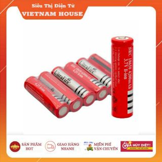 Đang Sale>>💥Pin 3.7V Ultrafire Đỏ Dung Lượng 4200mAh - Dùng Cho Quạt Cầm Tay & Đèn Pin.