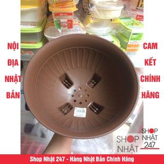 [Hỏa Tốc HN] Chậu hoa có chân đế màu nâu 28cm NỘI ĐỊA NHẬT BẢN