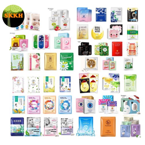 [COMBO 10] Mặt Nạ Cấp Ẩm, Cấp Nước, Dưỡng Da Mụn, Dưỡng Ẩm Bioaqua, images, Bisutang Mask Nội Địa Trung SKKH