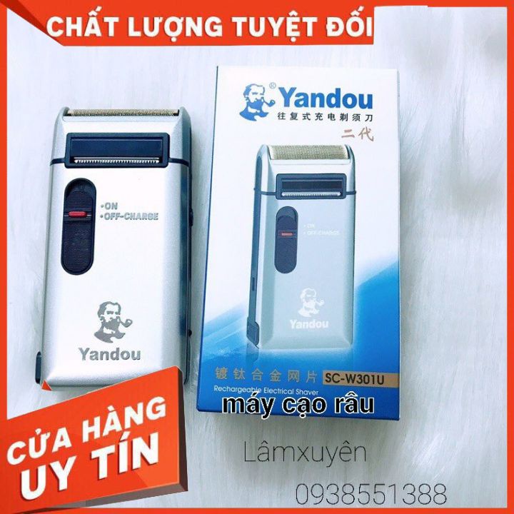 Máy Cạo Râu Đa Năng Yandou SC-W301U_ Nhỏ Gọn Cắt Siêu Sắc Siêu Bền Pin Cực Trâu Có Thể Thay Lưỡi _CHUYÊN DỤNG