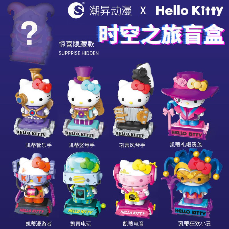 Dòng sản phẩm HelloKitty Du hành thời gian Hello Kitty Phiên bản kỷ niệm 45 năm của Búp bê hình Chaowan