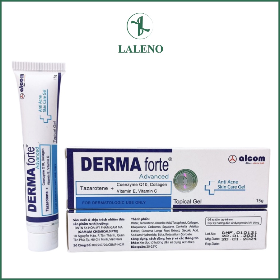 DERMA FORTE ADVANCED Gel mụn trứng cá 15g