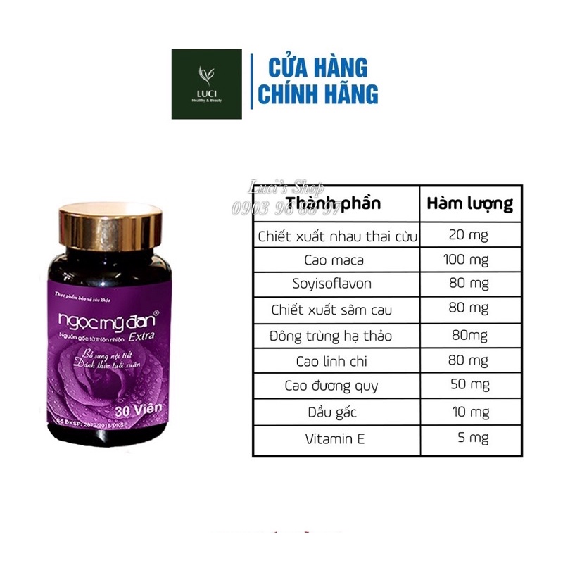 Viên uống tăng cường sinh lý nữ| Tăng nội tiết tố nữ| Cải thiện triệu chứng mãn kinh, tiền mãn kinh| Ngọc Mỹ Đan