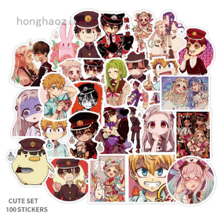 Bộ 50 Miếng Dán Họa Tiết Hoạt Hình Toilet-Bound Hanako-kun Độc Đáo