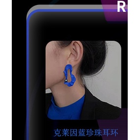 Bông tai hình tròn bằng kim loại phong cách thời trang harajuku 19a1716