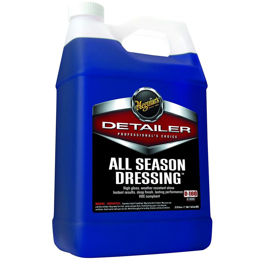 Meguiar's Dung dịch dưỡng đen nhựa, cao su - All Season Dressing, D16001, 3,78 L