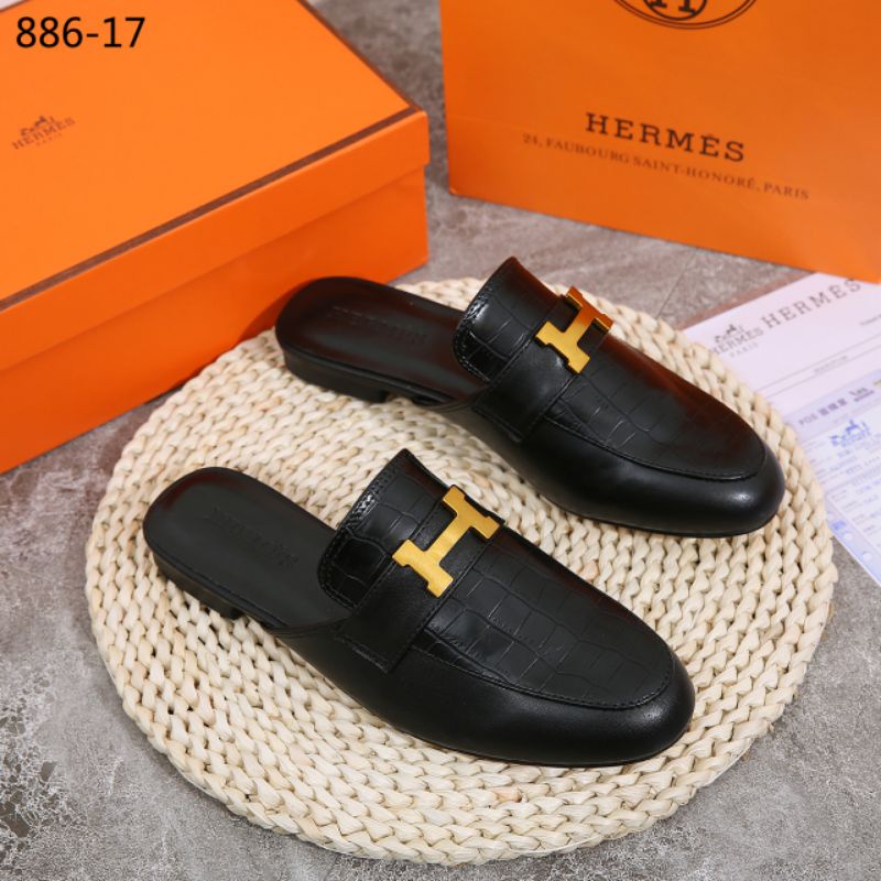 Giày Da Mule H Croco 886-17