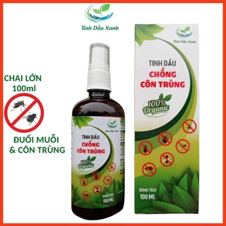 Tinh dầu đuổi muỗi, kiến, gián, tinh dầu chống côn trùng 100ml nhiều mùi sả, bạc hà, tràm an toàn cho người sử dụng