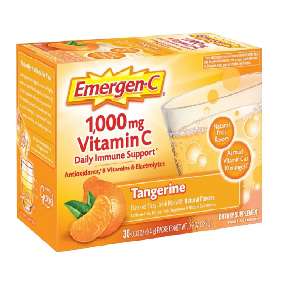 Gói C sủi hương trái cây Emergen-C Vitamin C 1000 mg - Hộp 30 gói | Thế Giới Skin Care