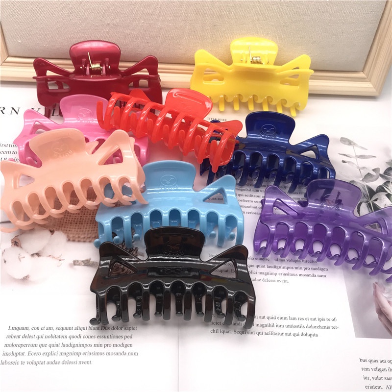 Kẹp tóc càng cua trong suốt - Kẹp tóc thời trang nữ nhiều màu lựa chọn