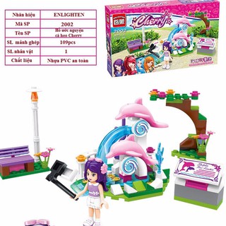 Bộ lego Enlighten Hồ ước nguyện cá heo của Cherry 2002