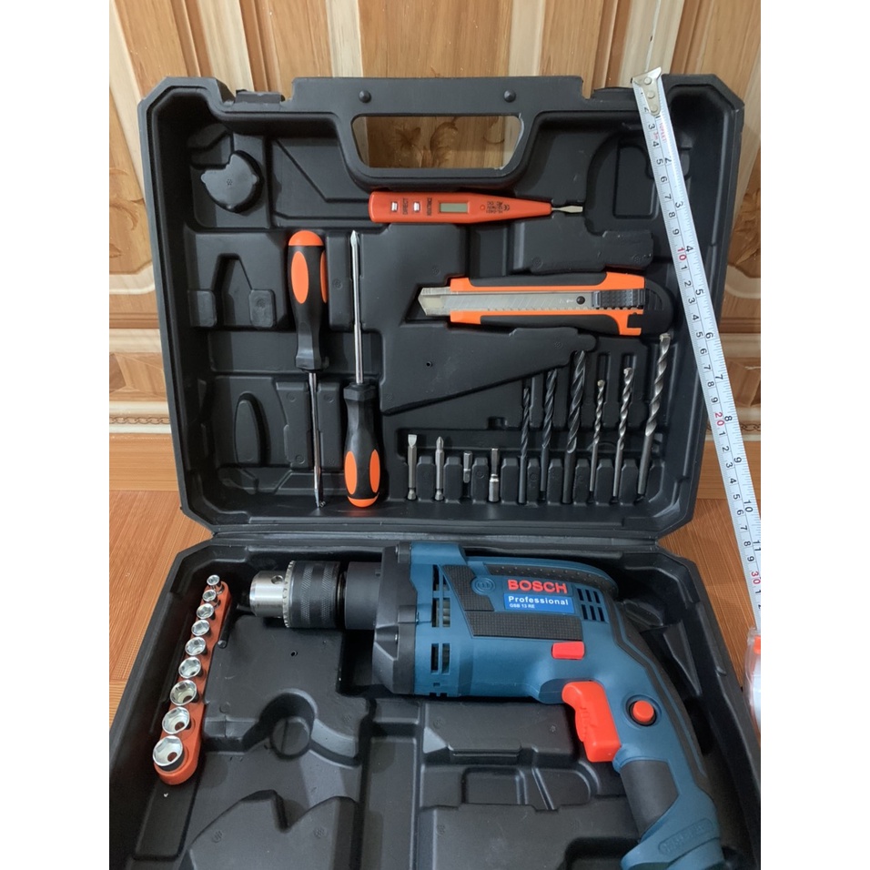 Máy khoan  VALY MÁY KHOAN 13LY BOSH FULL ĐỒ NGHỀ KIỀM BÚA ỐC VÍT🔥FREESHIP🔥