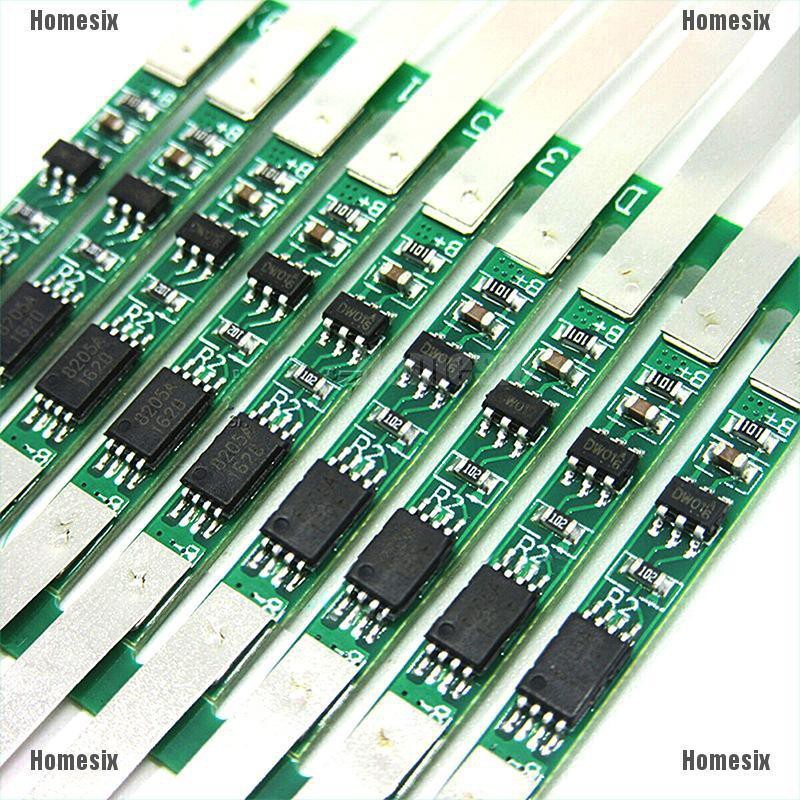 Set 10 Bảng Mạch Bảo Vệ 3a Bmsi Cho Pin Lithium 1s 3.7v 18650 Li-Ion Lithium