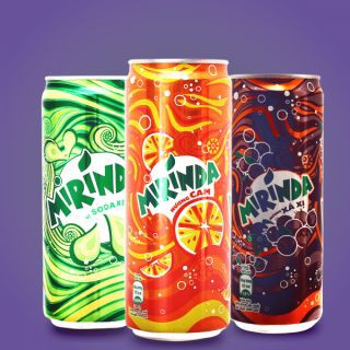 Lốc 6 lon nước ngọt Mirinda 330ml