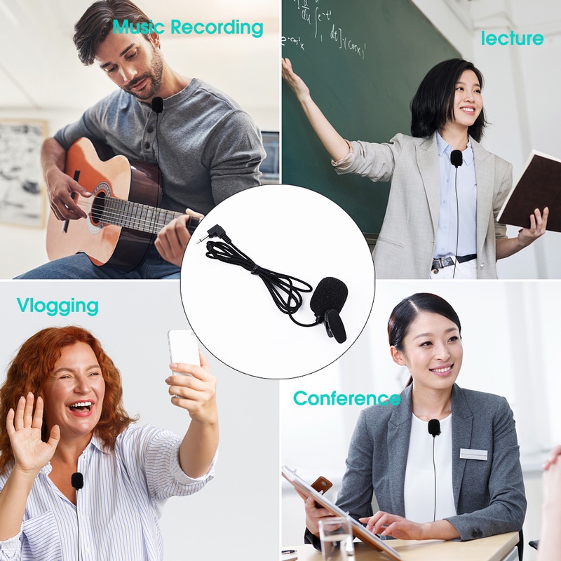 Micro Cài Áo Không Dây Kết Nối Giắc Cắm 3.5mm