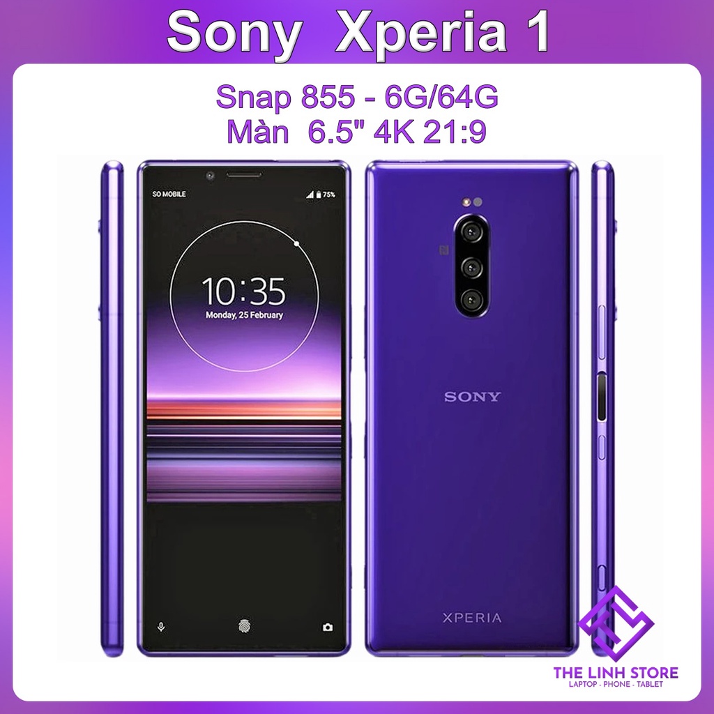 Điện thoại Sony Xperia 1 (Sony X1) màn 6.5 inch - Snap 855 ram 6G