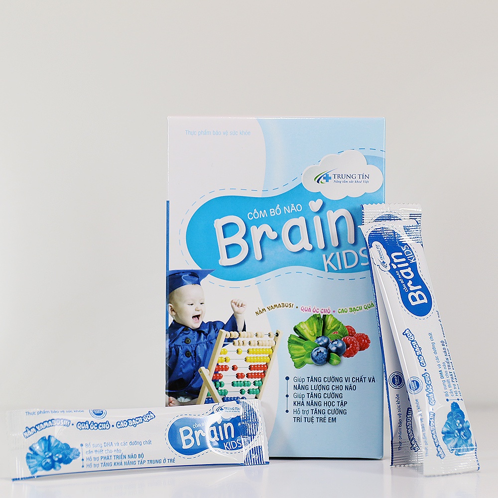 Cốm bổ não cốm trí não cho bé BrainKids g brain hỗ trợ phát triển trí não, tăng khả năng tập trung, tăng cường trí lực