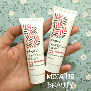 (30/59/236ml) Briogeo Don't Despair, Repair! Kem ủ tóc chuyên phục hồi tóc xơ, hư tổn