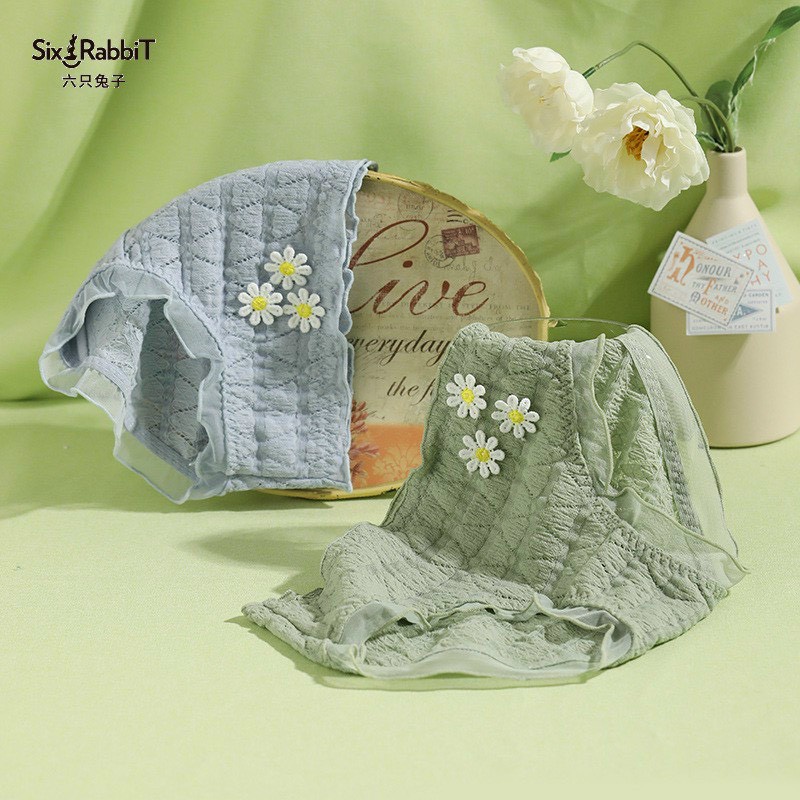 Quần lót nữ ren nhám siêu co giãn đính hoa cúc dễ thương Havana FLQ158