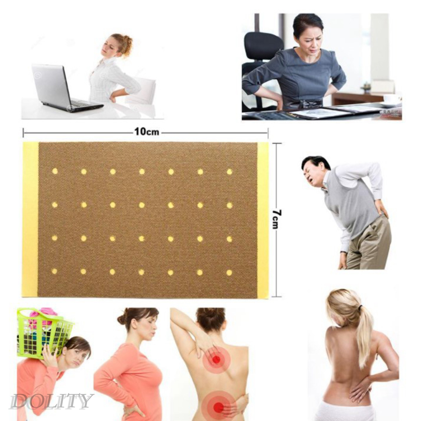 (Hàng Mới Về) Set 24 Miếng Dán Giải Độc Đầu Gối Giảm Đau Chăm Sóc Sức Khỏe