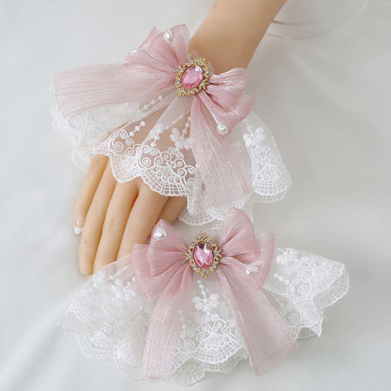 Vòng Đeo Tay Hóa Trang Lolita Phối Ren Chống Trượt