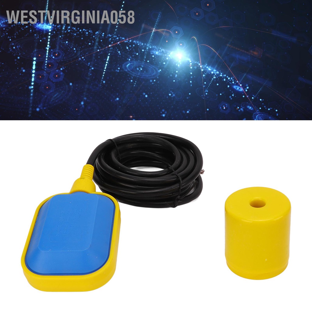 Westvirginia058 Công tắc nổi cáp Bộ điều khiển mức độ thoát nước lỏng cảm biến cho máy bơm bồn