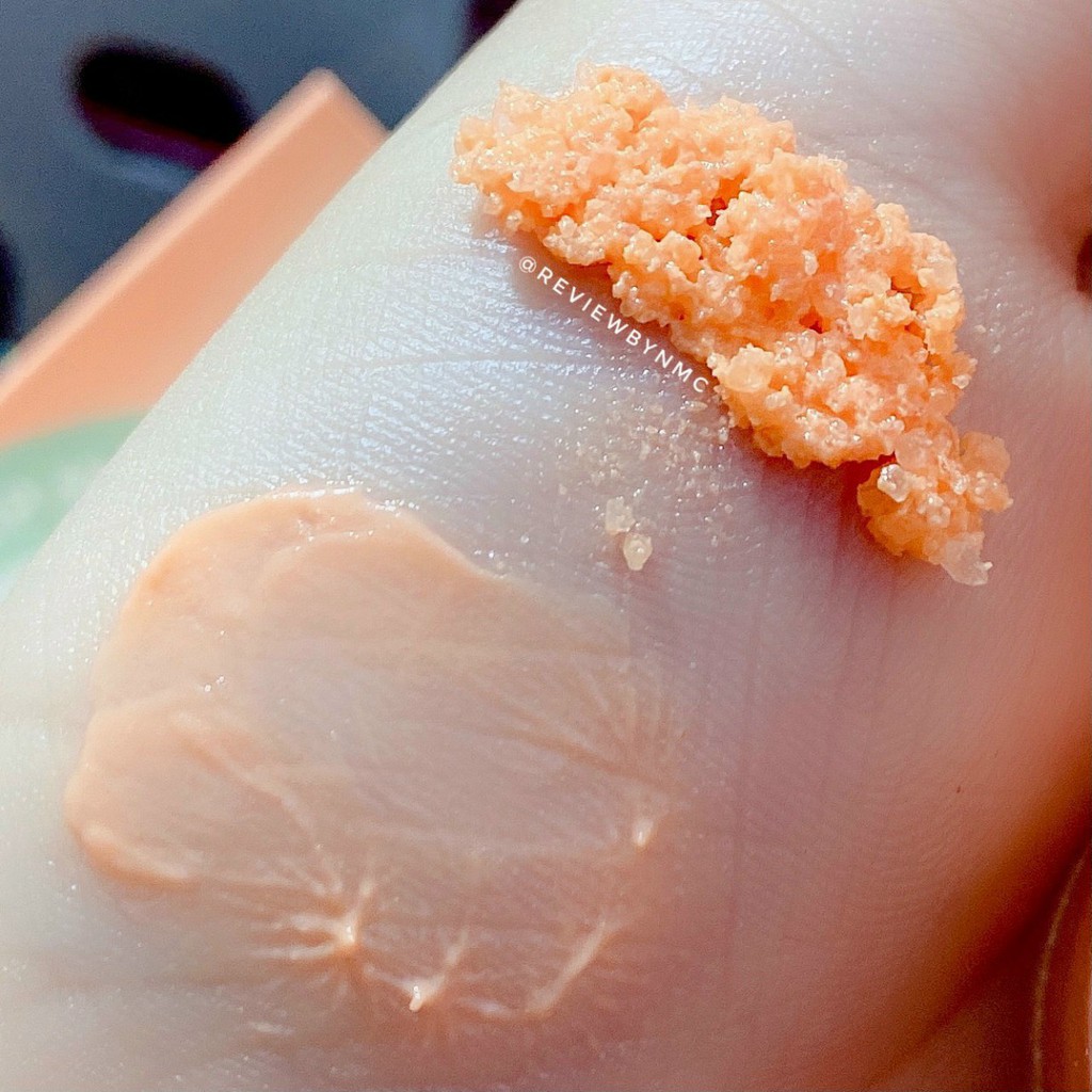 Bộ dưỡng môi gồm nạ môi và tẩy tế bào chết môi Karite hương đào | BigBuy360 - bigbuy360.vn