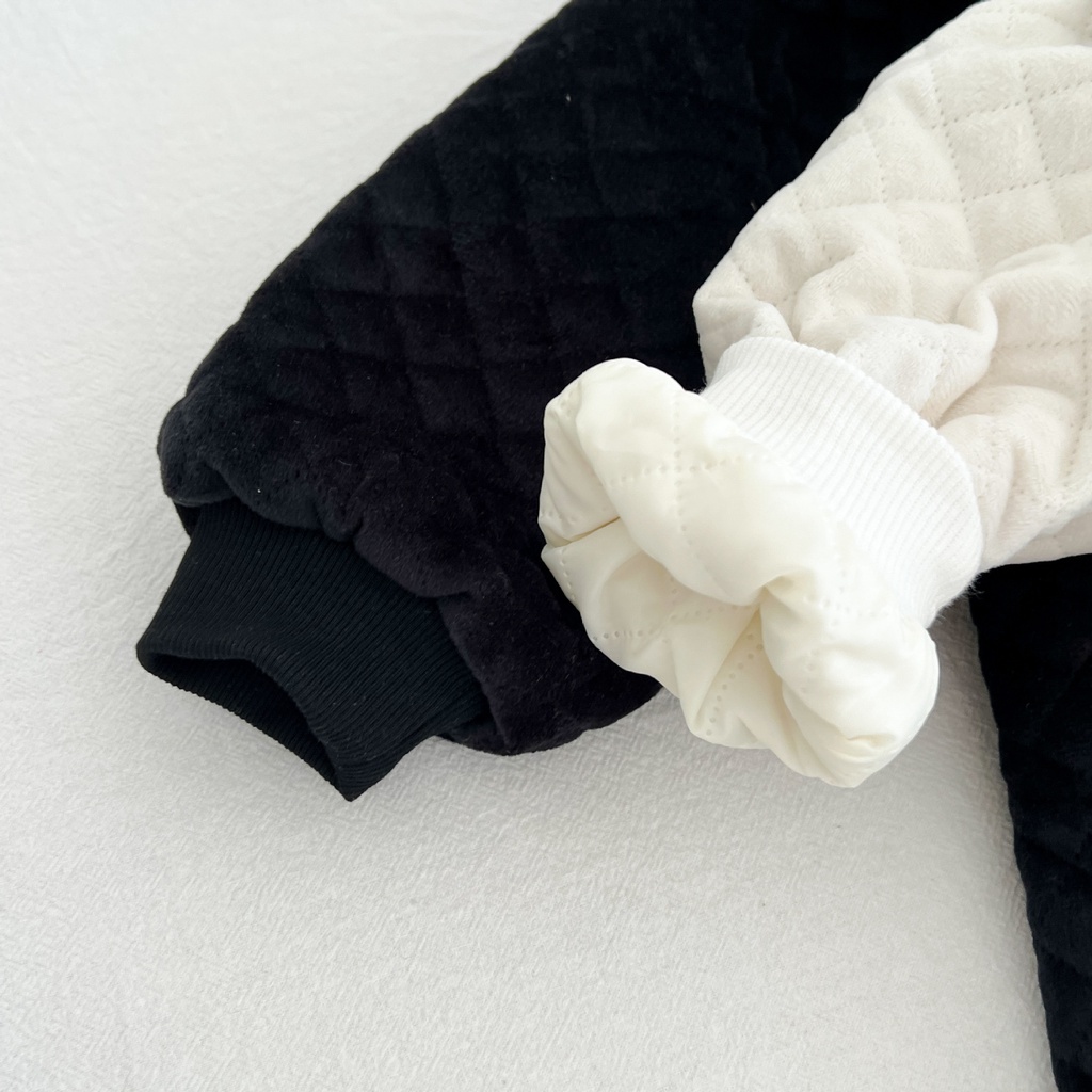 Áo Khoác Đệm Cotton Thời Trang Dành Cho Bé Gái Sơ Sinh 2374