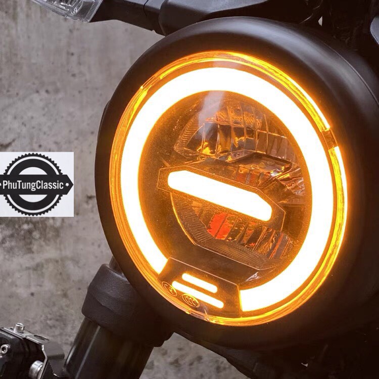 Đèn pha Led độ cafe racer, classsic cao cấp