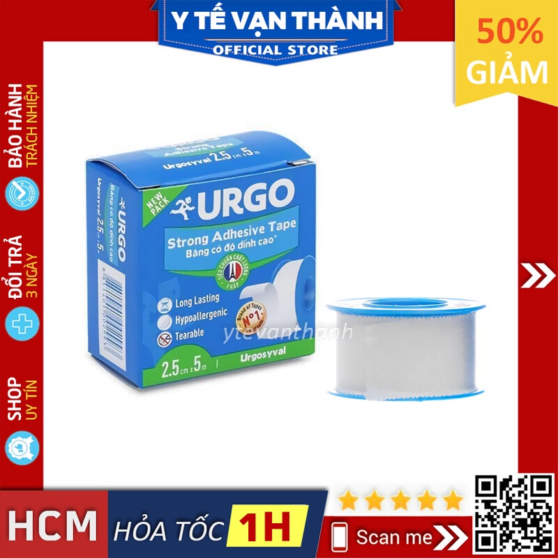 ✅ Băng Keo Lụa Độ Dính Cao: Urgosyval -VT0358