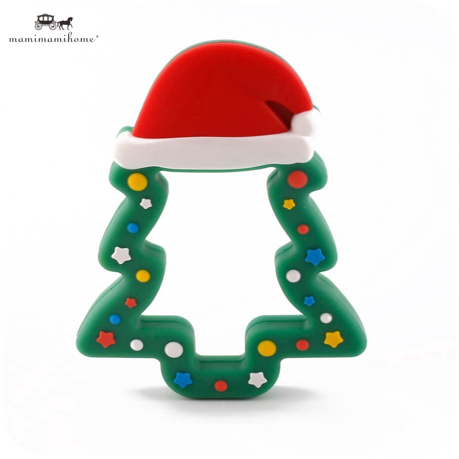 【COD】 1 Đồ chơi kẹo cao su cây thông Noel bằng silicon cho bé Giáng sinh Đồ chơi Quà tặng ông già Noel Mũ trang trí Giáng sinh
