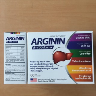 ARGININ 400 TĂNG CƯỜNG CHỨC NĂNG GAN