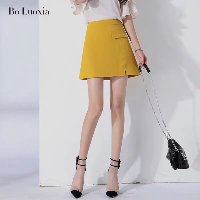 Chân váy chữ a công sở trẻ trung dáng ngắn, chân váy chữ a ngắn trẻ trung