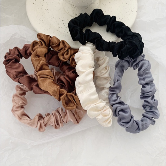 Dây buộc tóc Scrunchies phong cách Hàn Quốc co giãn thoải mái