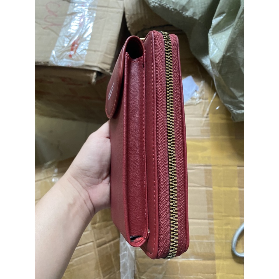 Túi Ví Đeo Chéo Mẫu Mini Dáng Đứng, Để Vừa Điện Thoại Smartphone, Iphone