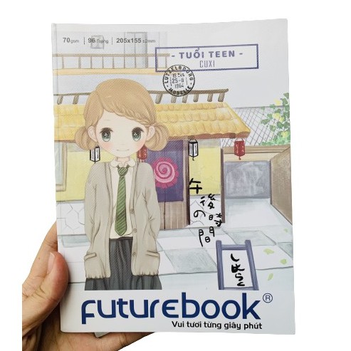 Combo 10 Cuốn Tập/ Vở Học Sinh, Sinh Viên Futurbook 4 Ô Ly 96 Trang, 200 Trang (màu ngẫu nhiên)