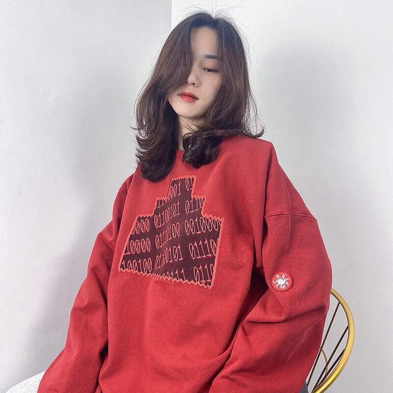 Áo hoodie nữ form rộng cute có mũ chất nỉ bông dày dặn | BigBuy360 - bigbuy360.vn