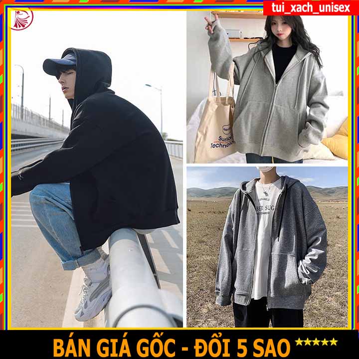 ❤️ NỈ NGOẠI DÀY MỊN ❤️ Áo khoác Hoodie nỉ unisex nữ có mũ dây kéo thời trang cá tính - ÁO ẤM NAM NỮ VẢI NỈ BÔNG ẤM
