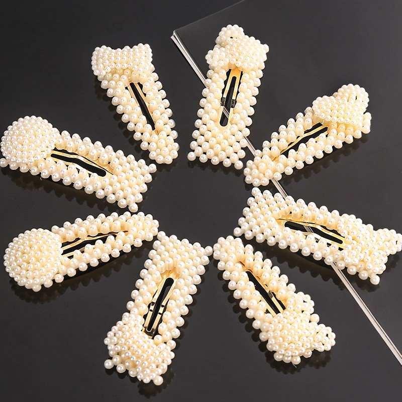 Set 20 Kẹp Tóc Nhựa Giả Ngọc Trai Hiwi