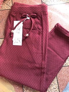 Quần cotton chấm bi 9 tấc