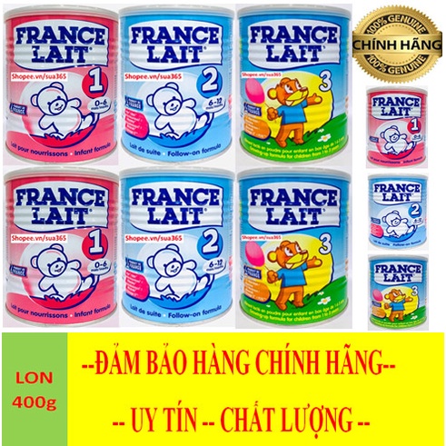 Sữa France Lait_900g - 400g ( Đủ số: 1, 2, 3 - Date luôn mới )