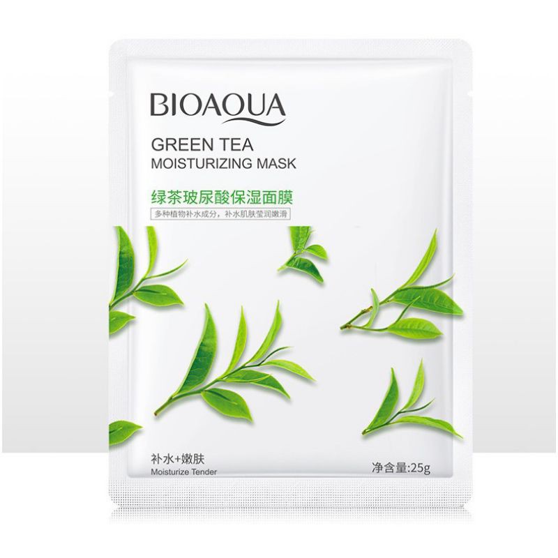 Mặt Nạ Bioaqua Trà Xanh Kháng Khuẩn Giảm Viêm Xóa Mụn Mờ Thâm